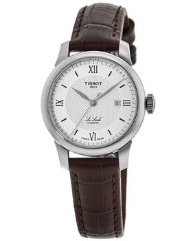 推荐Tissot Le Locle Automatic Silver Dial Leather Strap Women's Watch T006.207.16.038.00商品