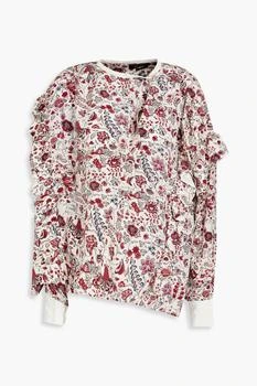 Isabel Marant | Kacila gathered floral-print silk crepe de chine blouse,商家THE OUTNET US,价格¥1007