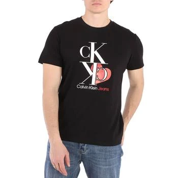 推荐Calvin Klein Black Heart CK Logo Print Regular-Fit T-shirt, Size X-Large商品