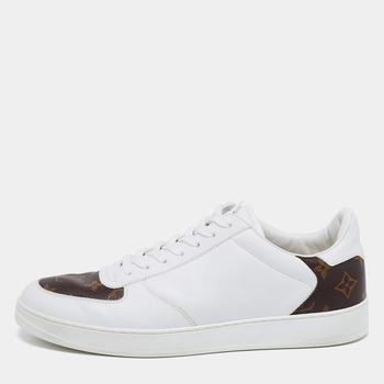 Louis Vuitton White/Black Gradient Monogram Leather Luxembourg Low-Top  Sneakers Size 41.5 Louis Vuitton