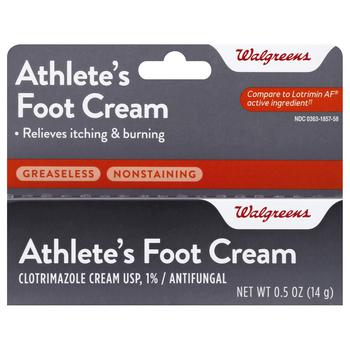 Walgreens | Athlete's Foot Cream, Clotrimazole USP 1%, Antifungal商品图片,独家减免邮费