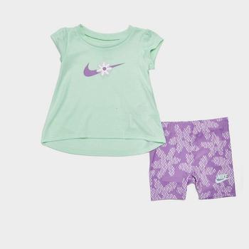 NIKE | Girls' Infant Nike Daisy T-Shirt and Bike Shorts Set商品图片,6.9折