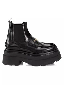 Alexander Wang | Carter Leather Platform Ankle Boots 