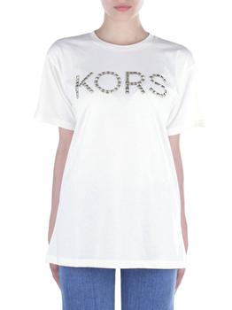 推荐Michael Michael Kors Stud-Embellished Crewneck T-Shirt商品