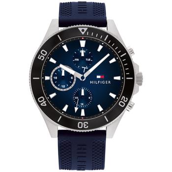 tommy hilfiger手表, Tommy Hilfiger | Men's Blue Silicone Strap Watch 46mm商品图片 8折×额外8.5折, 额外八五折