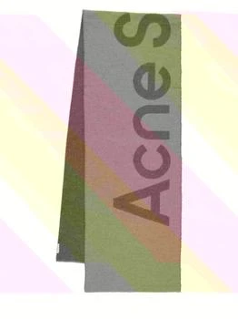 Acne Studios | Toronty Contrast Logo Wool Blend Scarf 