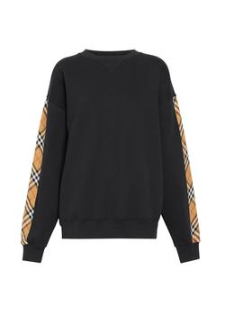 burberry卫衣, Burberry | Vintage check detail cotton blend sweatshirt商品图片 