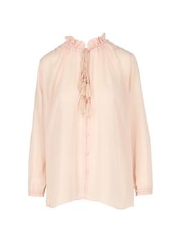 maje正品, Maje | Tassel Semi Sheer Shirt商品图片 1.9折