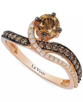 Le Vian | Chocolatier® Diamond Engagement Ring (3/4 ct. t.w.) in 14k Rose Gold,商家Macy's,价格¥33653