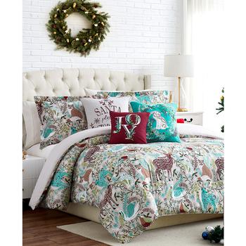 商品Christmas Woodland Reversible 6 Piece Comforter Set, King,商家Macy's,价格¥714图片