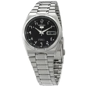 Seiko | 5 Automatic Black Arabic Dial Stainless Steel Men's Watch SNK063J5 3.8折, 满$200减$10, 独家减免邮费, 满减