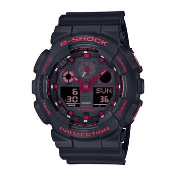 G-Shock | Men's Two Hand Quartz Black Resin Strap Ana-Digi Watch, 51.2mm, GA100BNR-1A商品图片,