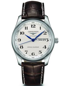 longines master, Longines | Longines Master Collection Automatic 40mm White Dial Brown Leather Strap Men's Watch L2.910.4.78.3商品图片 7.1折