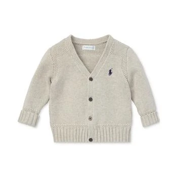 Ralph Lauren | 男婴纯棉V领针织开衫,商家Macy's,价格¥392