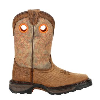 商品Durango | Maverick XP Bay Brown Square Toe Cowboy Boots (Big Kid),商家SHOEBACCA,价格¥845图片