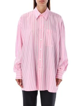 推荐Bottega Veneta Striped Oversize-fit Shirt - Women商品