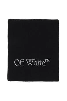 Off-White | Off-white wool scarf with logo embroidery 6.6折, 独家减免邮费