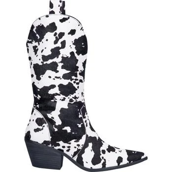 推荐Live a Little Cow Pointed Toe Cowboy Boots商品