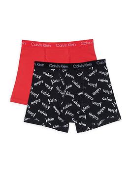 商品Calvin Klein | Little Boy's & Boy's 2-Pack Boxer Briefs,商家Saks Fifth Avenue,价格¥134图片