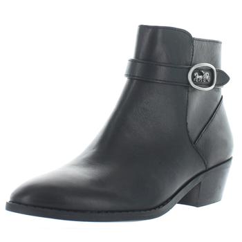 Coach | Coach Womens Dylan Leather Stacked Booties商品图片,4.5折, 独家减免邮费