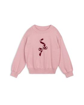 商品Miles The Label | Girls' Bow Intarsia Sweater - Little Kid, Big Kid,商家Bloomingdale's,价格¥362图片