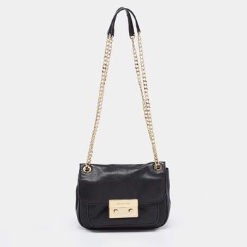 michael kors sloan, [二手商品] Michael Kors | Michael Kors Black Leather Sloan Crossbody Bag商品图片 6.9折