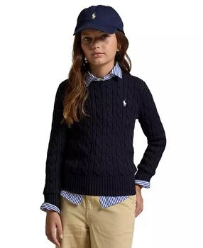 Ralph Lauren | Girls 7-16 Cable-Knit Long Sleeves Sweater,商家Macy's,价格¥457