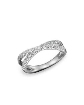 Bloomingdale's | Diamond Crossover Band Ring in 14K White Gold, .75 ct. t.w. - 100% Exclusive,商家Bloomingdale's,价格¥13548