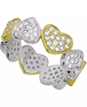 Essentials | And Now This Cubic Zirconia Heart Ring in Silver- and Gold-Plate,商家Macy's,价格¥159