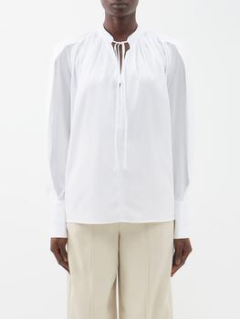 推荐Cobden cotton-poplin tunic blouse商品
