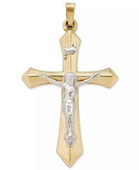 Macy's | Two-Tone Crucifix Pendant in 14k Gold and White Gold,商家Macy's,价格¥1928