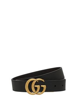 推荐3cm Gg Reversible Leathers Belt商品