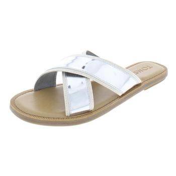 推荐Toms Womens Viv Mirrored Crossover Flat Sandals商品