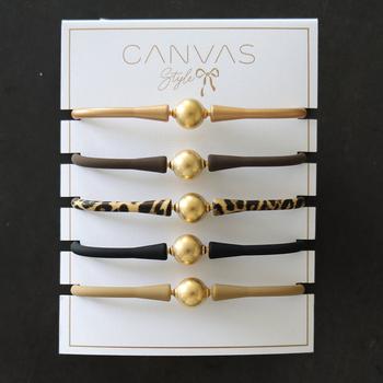 商品Canvas Style | Bali 24K Gold Silicone Bracelet,商家Verishop,价格¥892图片