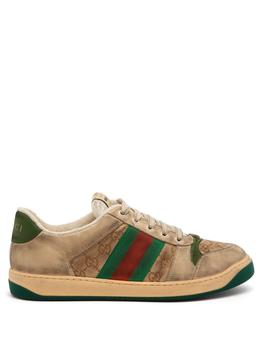 Supreme图片, Gucci | Screener distressed GG Supreme & leather trainers商品图片 