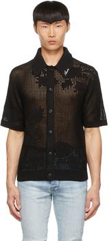 amiri衬衫, AMIRI | Black Cotton Shirt商品图片 4.2折