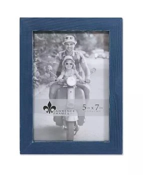 Lawrence Frames | Charlotte Weathered Navy Blue Wood Picture Frame - 5" x 7",商家Macy's,价格¥103