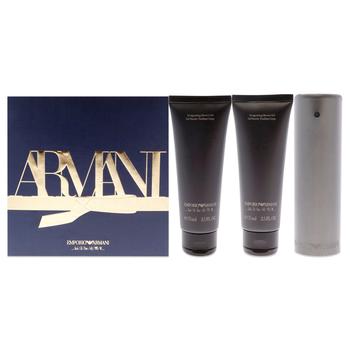 推荐Emporio Armani by Emporio Armani for Men - 3 Pc Gift Set 1.7oz EDT Spray, 2x2.5oz Shower Gel商品