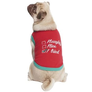 Macy's | Naughty Nice I Tried Dog T-Shirt,商家Macy's,价格¥67