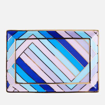 商品The Hut | Jonathan Adler Scala Rectangle Tray - Blue/Purple,商家The Hut,价格¥597图片
