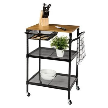 Honey Can Do | 36" Kitchen Cart with Wheels, Storage Drawer and Handle,商家Macy's,价格¥2103