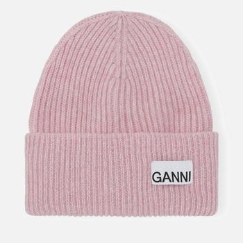 Ganni | Ganni Women's Light Structured Rib Knit Beanie - Mauve Chalk商品图片,