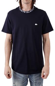 Lacoste | Branded Collar Ultra-Lightweight Piqué T-Shirt - Navy Blue商品图片,6.4折×额外7折, 额外七折