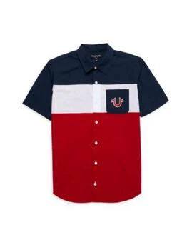 True Religion | Little Boy's Colorblock Logo Shirt 3.9折