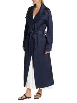 Tove | Mara Long Belted Trench Coat,商家Saks OFF 5TH,价格¥3879