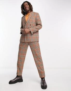 Viggo | Viggo pires check suit jacket in beige,商家ASOS,价格¥592