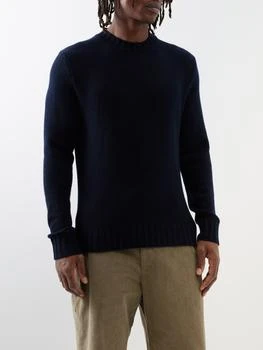 推荐Crew neck wool-blend sweater商品