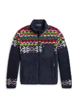 Ralph Lauren | Lauren Childrenswear Boys 8 20 Fair Isle Teddy Fleece Jacket,商家Belk,价格¥507