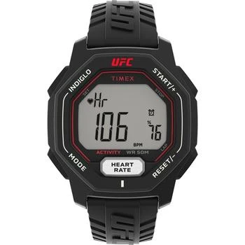 Timex | UFC Men's Spark Digital Black Polyurethane Watch, 46mm,商家Macy's,价格¥599