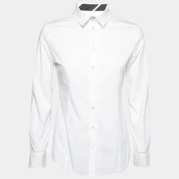美国burberry, [二手商品] Burberry | Burberry White Cotton Button Front Shirt S商品图片 5.8折